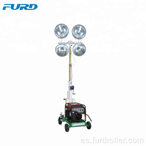 Generador telescópico portátil Torre de luz móvil Generador diesel para emergencia FZM-1000B